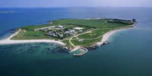 Ile de Tatihou vue du ciel
