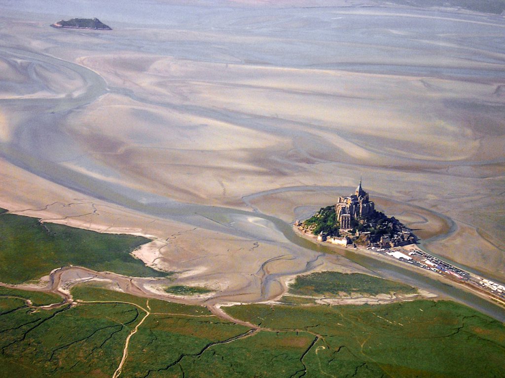 mont saint michel vu du ciel