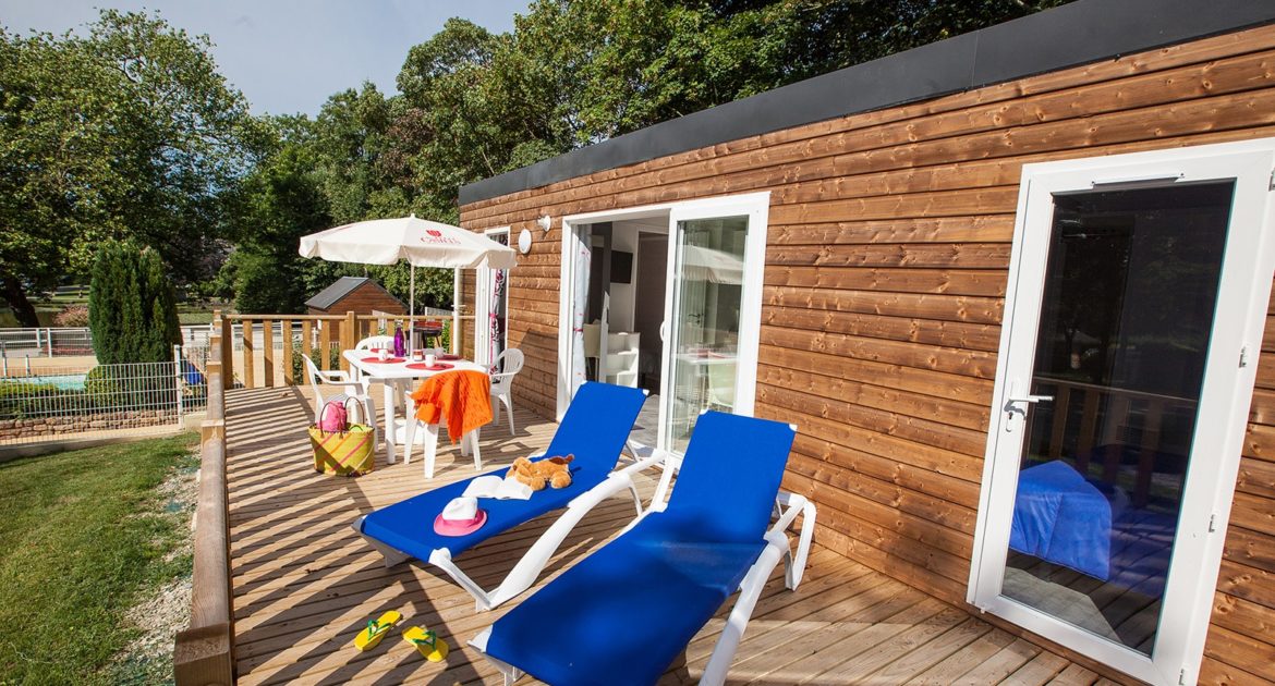 Mobil-home Premium Suite : vos vacances luxe dans un parc de château en Normandie - cottage vacances famille