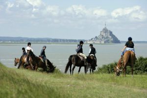 Mont Saint Michel cheval