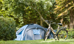 Standard Campingplatz für Zelt und Wohnwagen im Park vom Schloss.