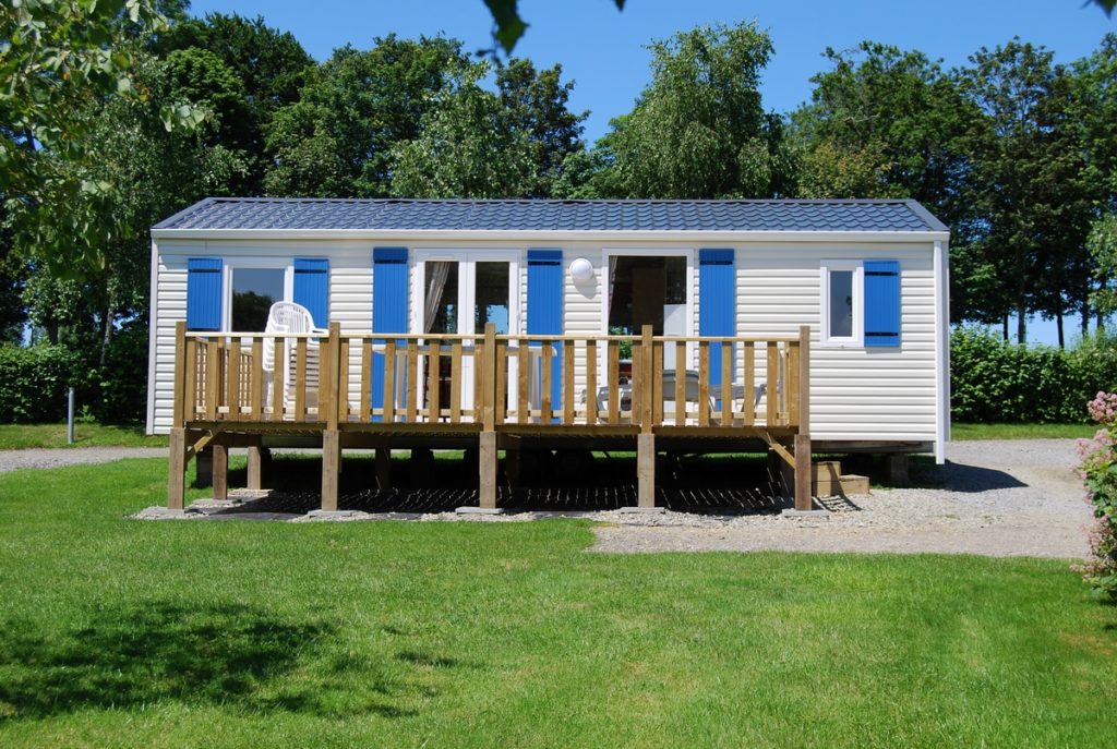 Le mobile home Granville dans un camping 5 étoiles avec complexe