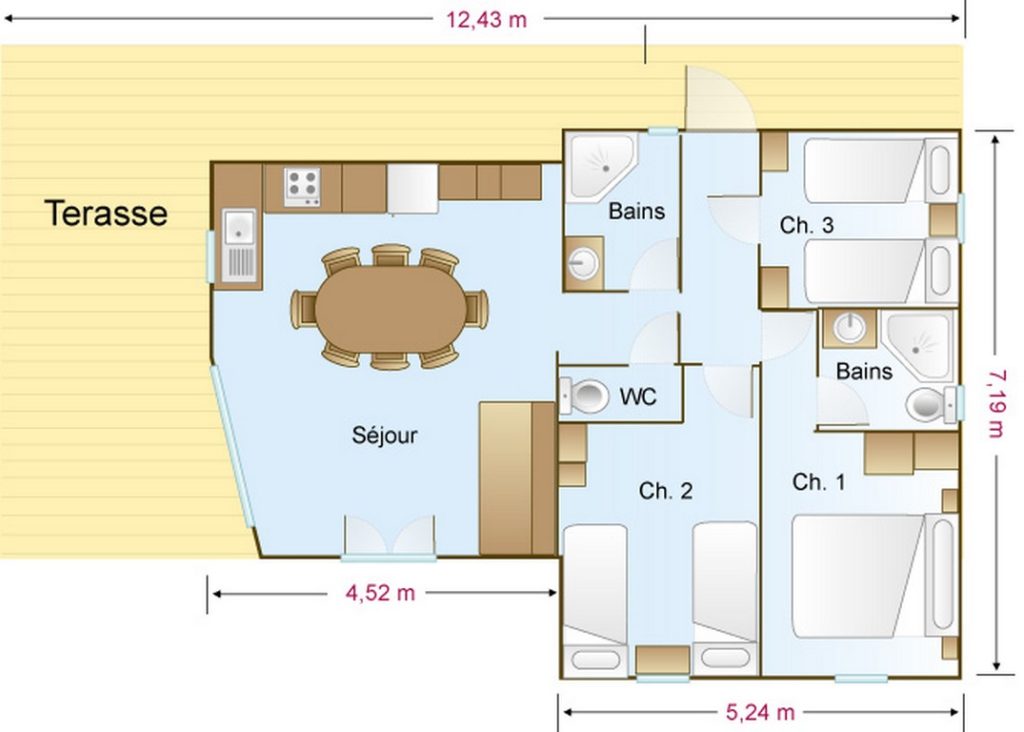 Location de Chalet - maison de vacances en Normandie dans la Manche