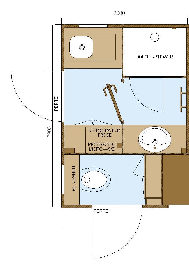 EMPLACEMENT AVEC SALLE DE BAIN PRIVÉE \ CAMPING SUR LA MER AVEC PISCINE  CONVENTIONNÉE Dès € 27,00