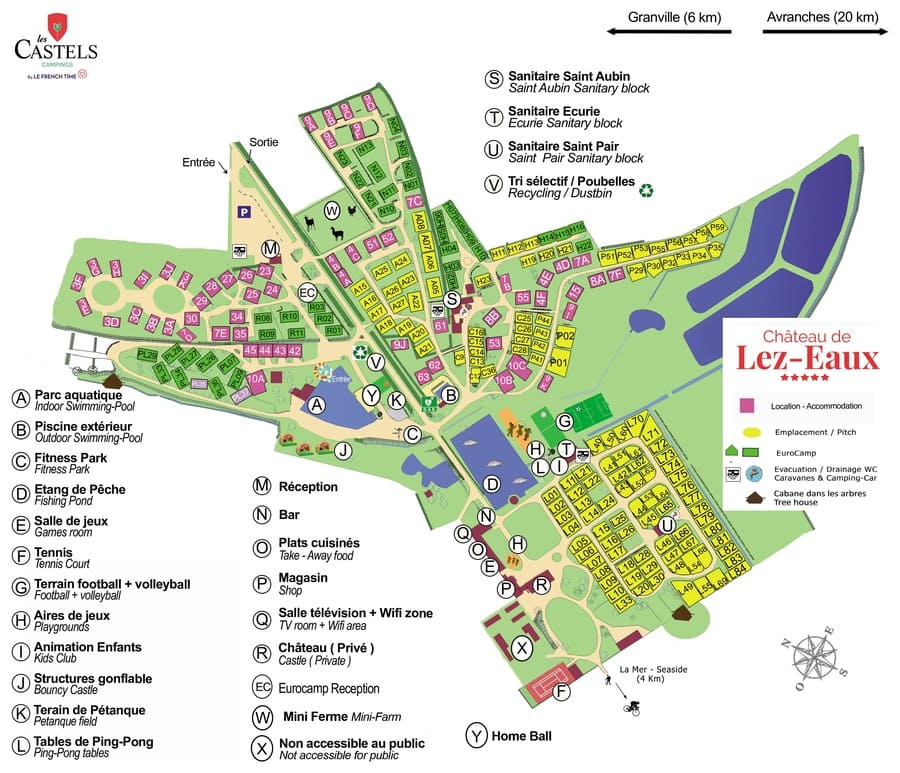 Plan du camping