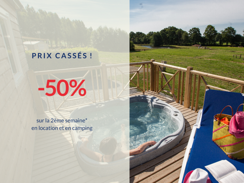 Promo -50% sur la 2ème semaine en location ou en camping à Lez Eaux ?