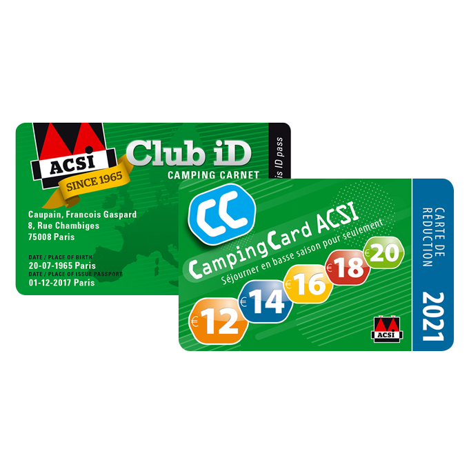 card ACSI camping 2021