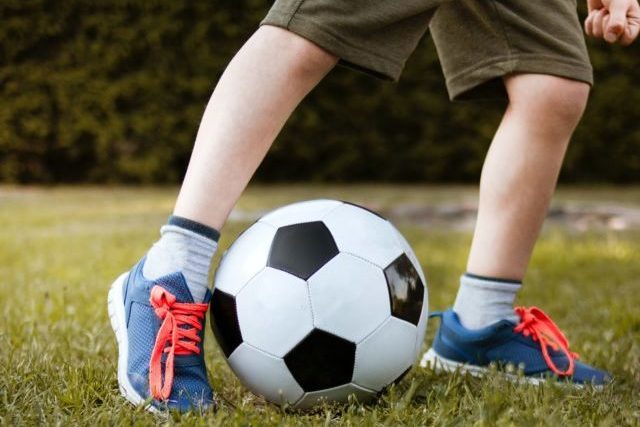jambe enfant football