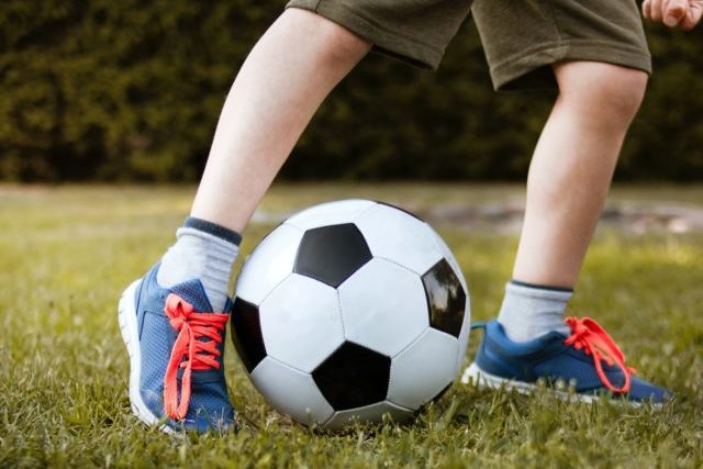 jambe enfant football