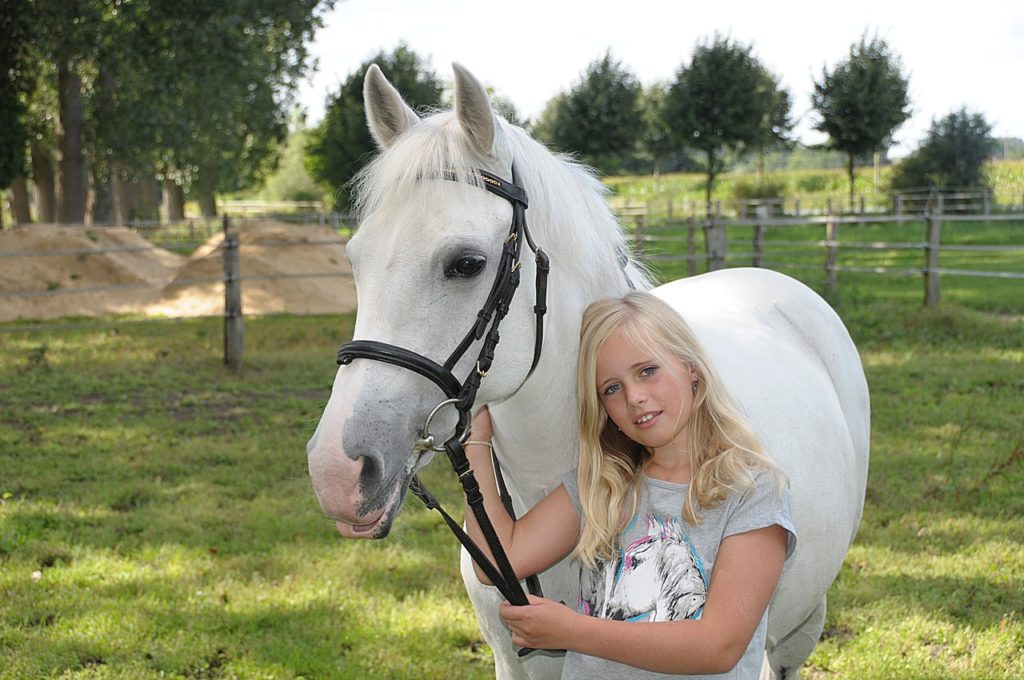 petite fille et poney