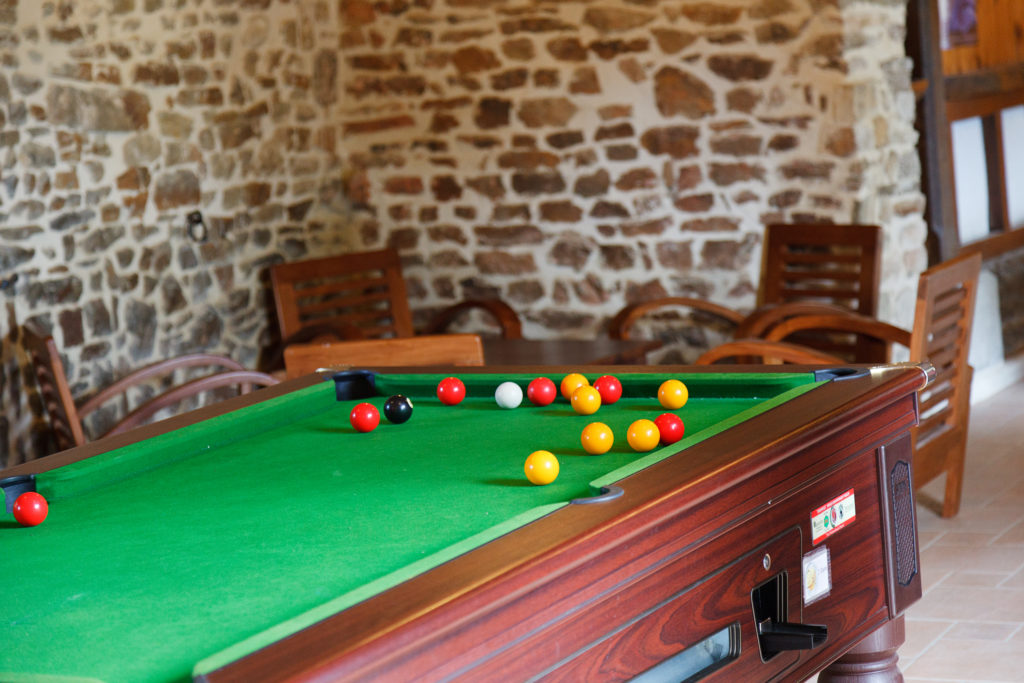 Billard, salle de jeux camping