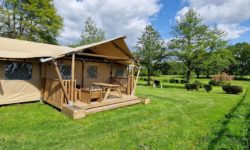 Glamping tent, family holiday lodge close to Granville