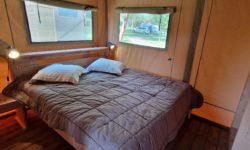 Glamping tent, family holiday lodge close to Granville